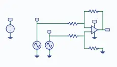 Difference Amplifier schematic