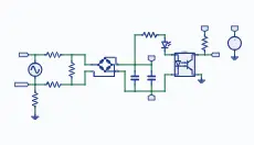 AC mains detector (PC817) schematic